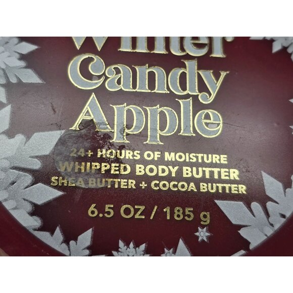 Bath & Body Works Winter Candy Apple Whipped Body Butter Shea & Cocoa Butter - Picture 2 of 2